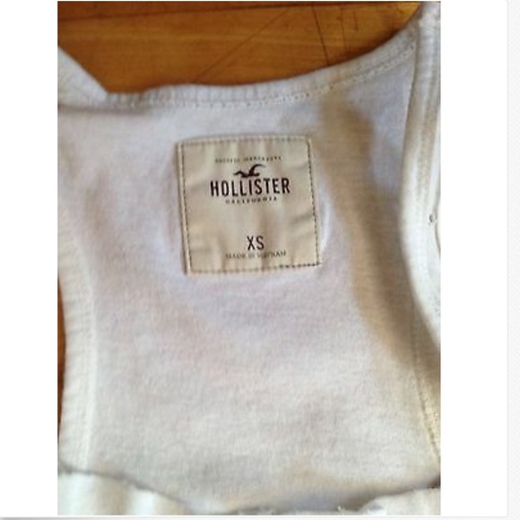 Hollister Girls White Tank Top Size XS w/ Ruffles - Picture 3 of 8